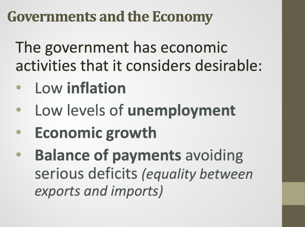 Government Objectives Presentation Notes